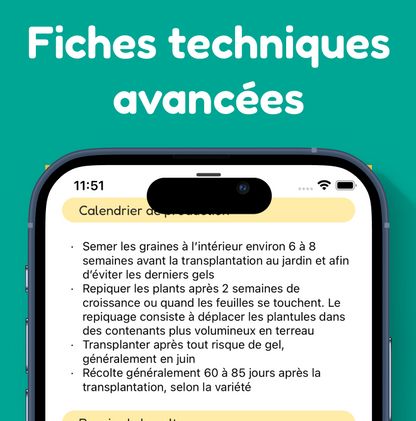 Un an d'accès à l'application La Main Verte