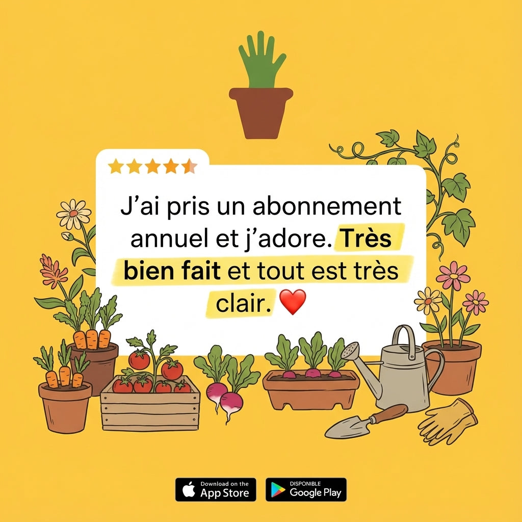 Un an d'accès à l'application La Main Verte