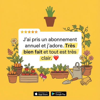 Un an d'accès à l'application La Main Verte
