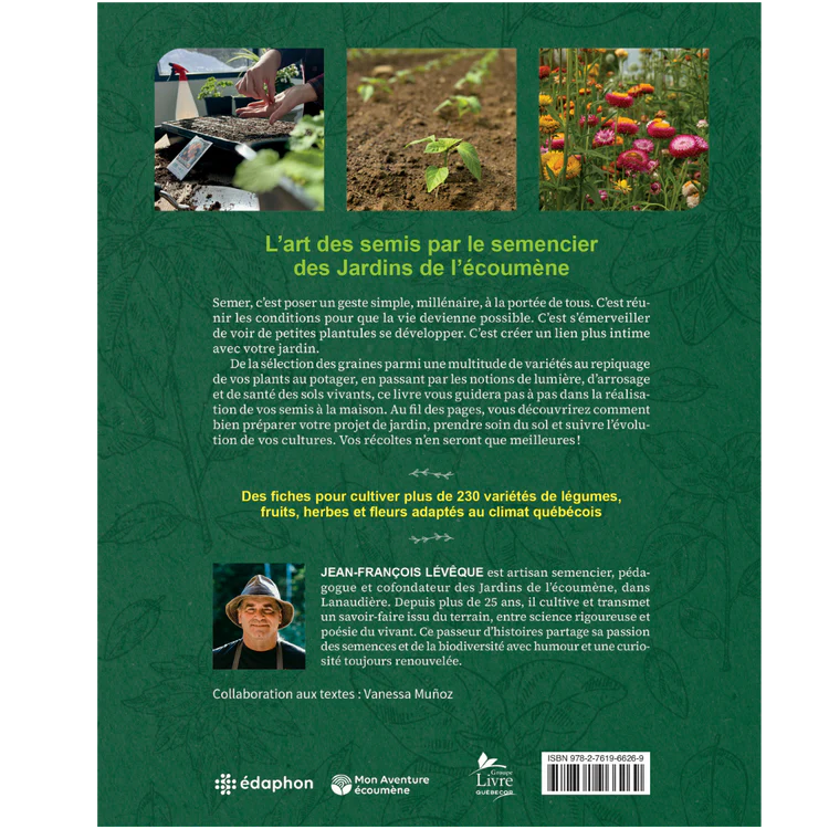Livre « Le guide des semis, secrets de semencier » par Jean-Francois Lévêque d'Écoumène