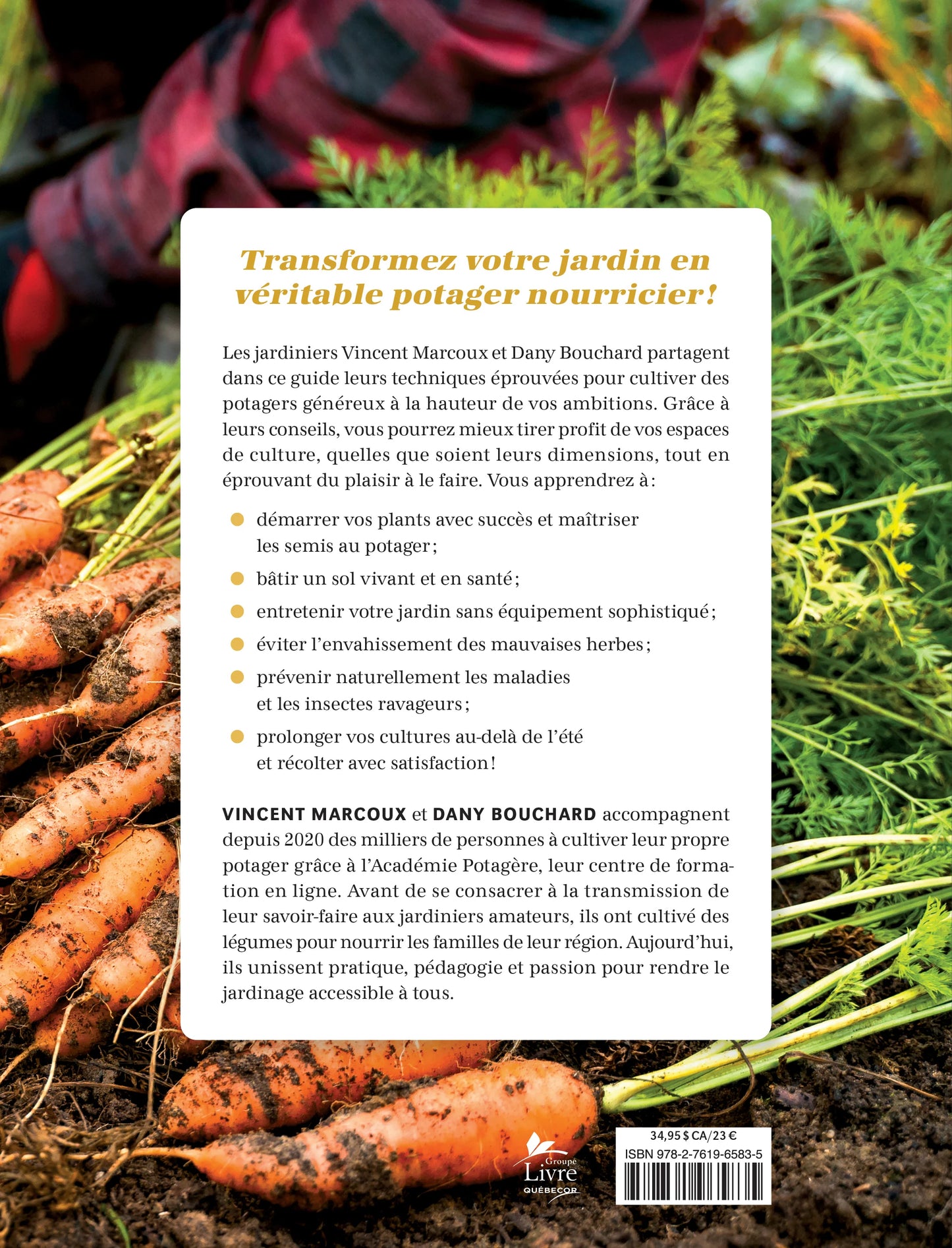 Livre « Le potager abondant » par l'Académie Potagère